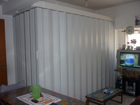 Puertas plegadizas PVC